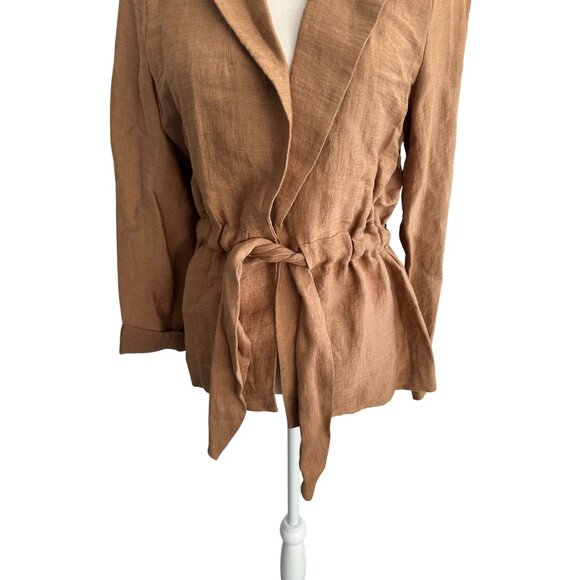 SCOTCH & SODA Raffia Town Paradise Social Belted Jacket Blazer Size Small - Picture 3 of 9